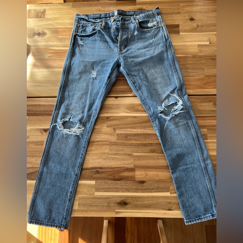 Banana Republic ripped skinny jeans